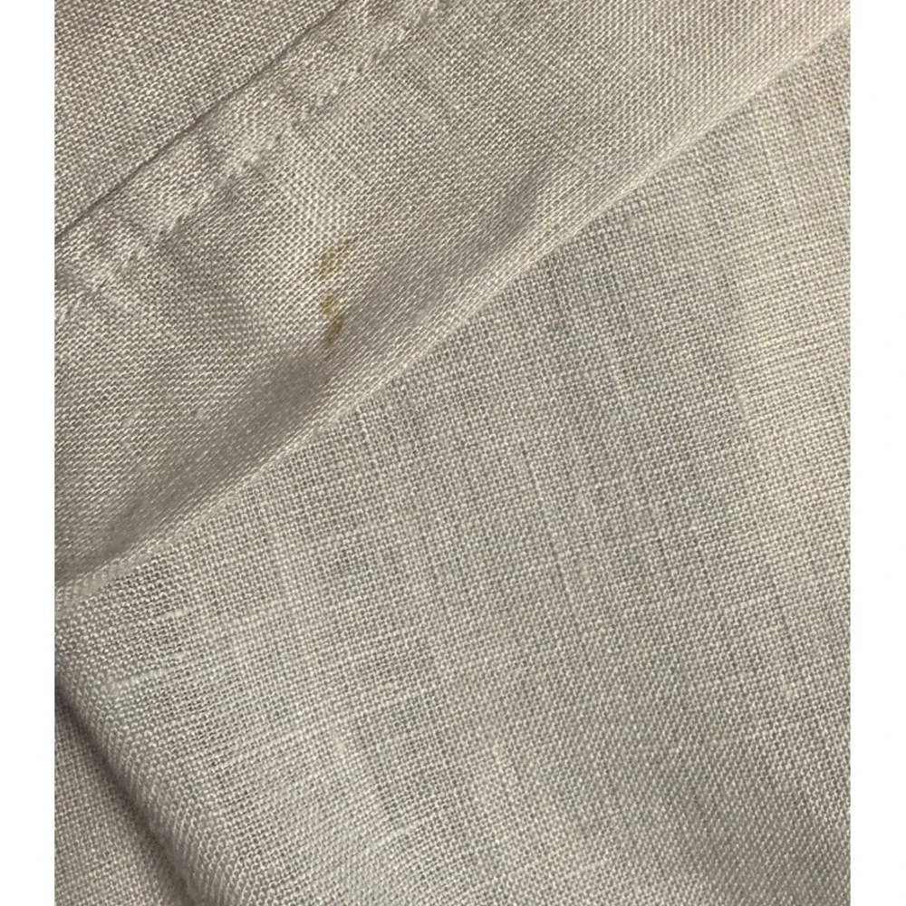 Uniqlo Womens Linen‎ Shirt XS Lilac Button Up Office Capsule Classic Minimalist - Picture 9 of 9